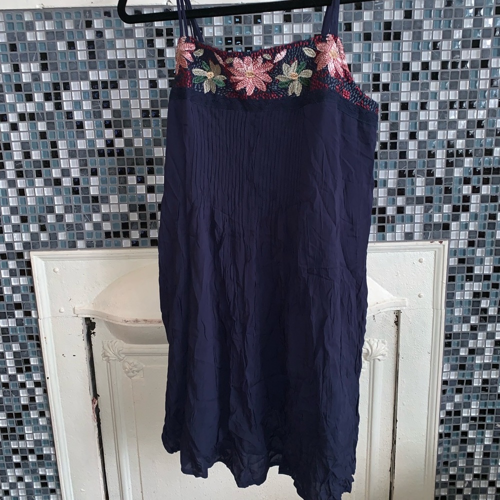 American Eagle spaghetti straps blue summer dress